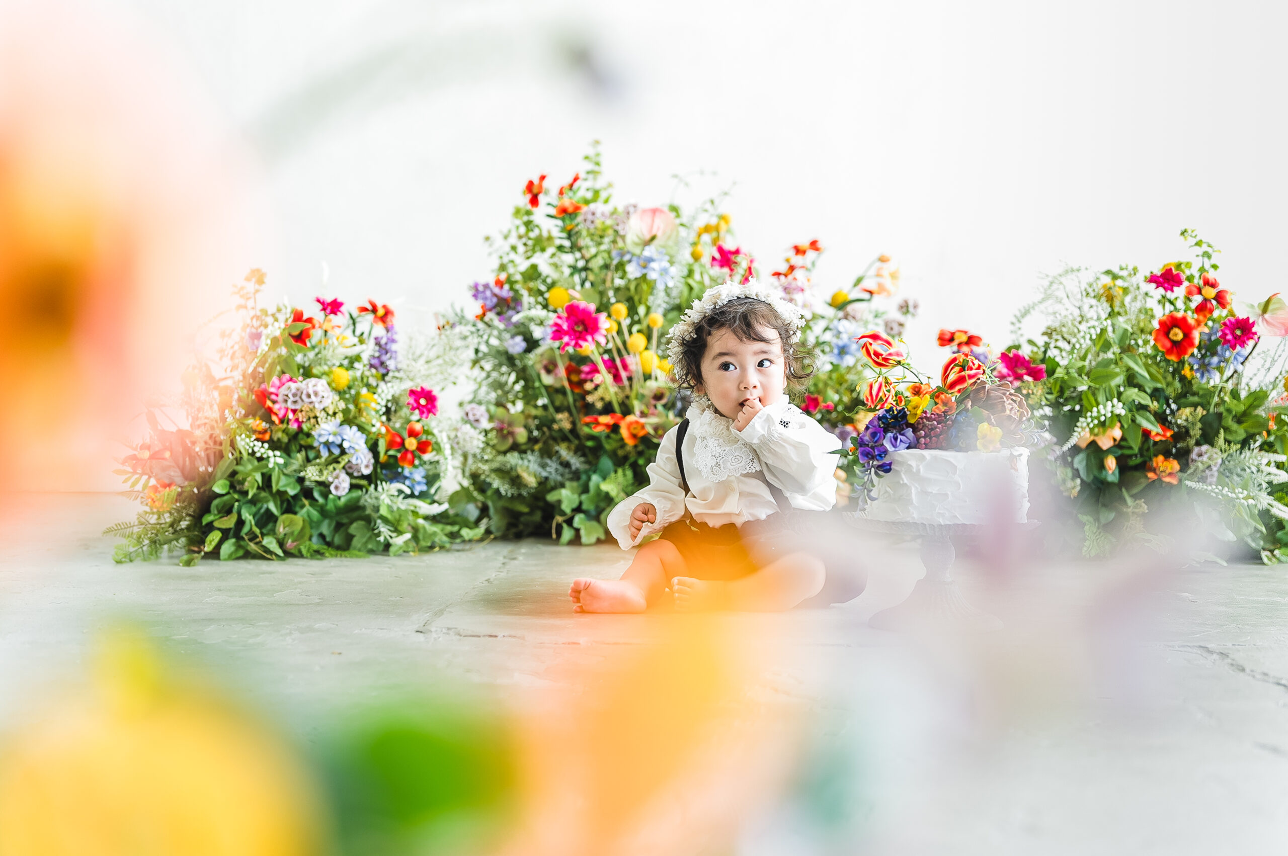 家族の撮影風景